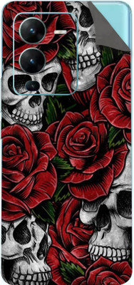 BUGGU VIVO V25 PRO 5G Mobile Skin(Ultra Super Roses And Skulls Skin With High Matte Finish.)