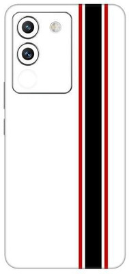 Vcare GadGets Red Black Strips Vivo Y200 5G Mobile Skin(Multicolor)