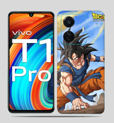 SkinoMania Vivo T1 Pro (5g) Mobile Skin(Dragon-Goku Multicolor Mobile skin)