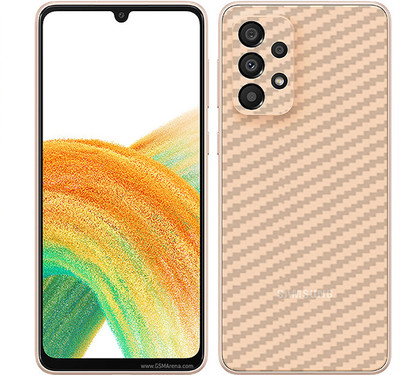 candeal mart Samsung Galaxy A33 5G carbon fiber 3D back skin / sticker wrap / Protective film Mobile Skin(Transparent)