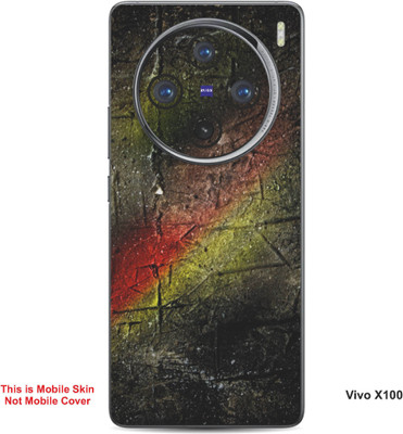 VYBE The Smart Choice Vivo X100 Abstract Embossed Mobile Skin(Olive green 18)