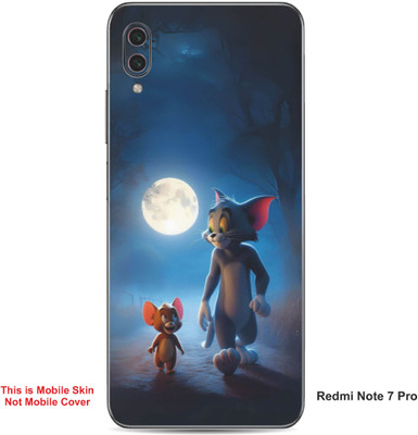 VYBE The Smart Choice Redmi Note 7 Pro Tom & Jerry Embossed Mobile Skin(Dark Slate Grey A1)