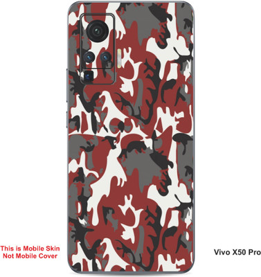VYBE The Smart Choice Vivo X50 Pro Art Embossed Mobile Skin(Sanguine Brown 9)