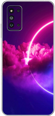 FCS Samsung Galaxy F52 5G Printed Back skin Mobile Skin(Sky Red Skin)