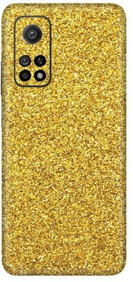 Vcare GadGets Mi 10 T 5G Mobile Skin(Glitter Gold)