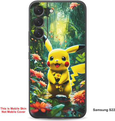 VYBE The Smart Choice Samsung S22 Pikachu Embossed Mobile Skin(Light Tan 8)