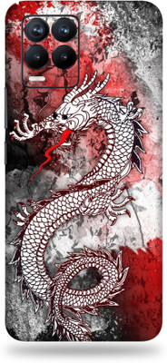 AsSkin Realme 8 Pro, real me 8 pro Mobile Skin(Ultra Super White Dragon With High Matte Finish.Skin..)