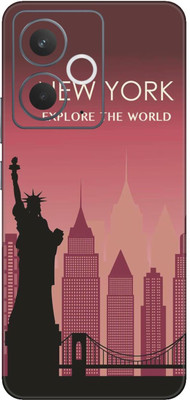 wrap craft REALME 14T 5G Premium Vinyl BACK 184 Mobile Skin(Multicolor)