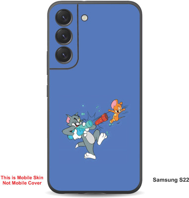VYBE The Smart Choice Samsung S22 Tom & Jerry Embossed Mobile Skin(Glaucous 8)