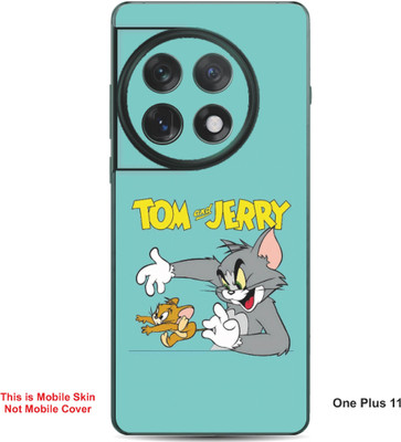 VYBE The Smart Choice One Plus 11 Tom & Jerry Embossed Mobile Skin(Lights Blue 26)