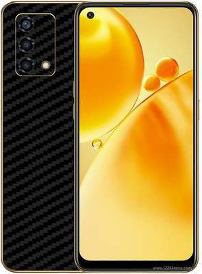 candeal mart Oppo F19s carbon fiber 3D back skin/ Protective film / Back sticker Mobile Skin(Black)