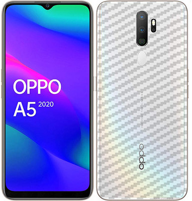 candeal mart Oppo A5 (2020) carbon fiber 3D back skin / Mobile Skin / Protective film Mobile Skin(Transparent)