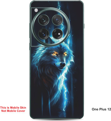 VYBE The Smart Choice One Plus 12 Wolf Embossed Mobile Skin(Curious Blue 34)