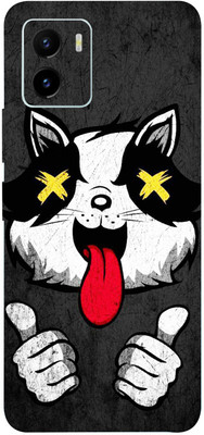 BUGGU VIVO Y15C Mobile Skin(Crazy Cat Skin With High Matte Finish.)