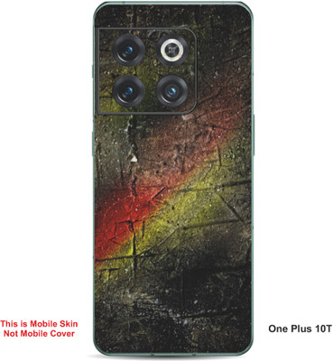 VYBE The Smart Choice One Plus 10T Abstract Embossed Mobile Skin(Olive green A10)