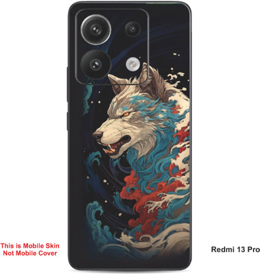 VYBE The Smart Choice Redmi 13 Pro Wolf Embossed Mobile Skin(Sandrift 8)