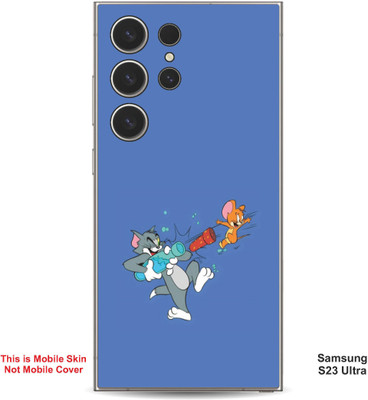 VYBE The Smart Choice Samsung S23 Ultra Tom & Jerry Embossed Mobile Skin(Glaucous 13)