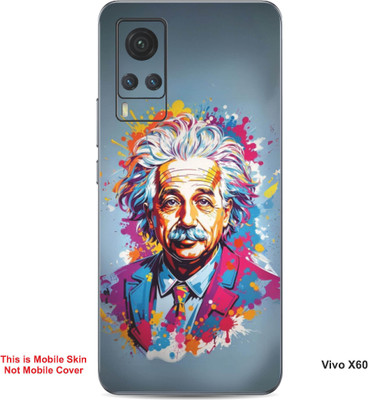 VYBE The Smart Choice Vivo X60 Art Embossed Mobile Skin(Cadet Grey 10)