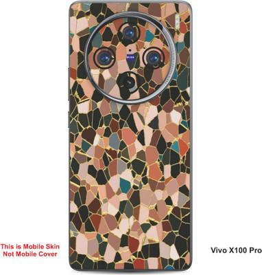 VYBE The Smart Choice Vivo X100 Pro Pattern Embossed Mobile Skin(Oyster Pink 19)