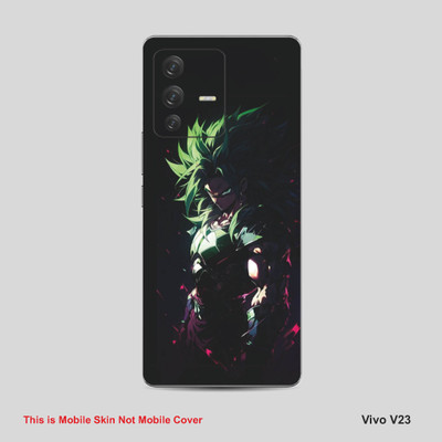 VYBE The Smart Choice Vivo V23 Goku Mobile Skin Mobile Skin(Olive Green A34)