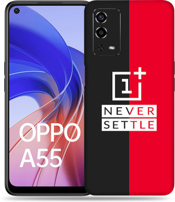 WeCre8 Skin's Oppo A55 Mobile Skin(Oneplus Never Settle Multicolor Mobile Skin With Cleaning Wipe)