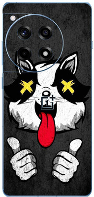 BugguSkin OnePlus 12R 5G Mobile Skin(Ultra Superr Crazy Cat Skin With High Mattte Finish......)