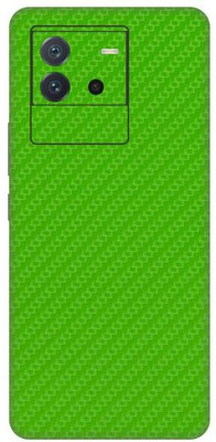 Vcare GadGets iQOO Neo 6 5G Fiber Carbon Green Back Side Premium Mobile Skin(Fiber Carbon Green)