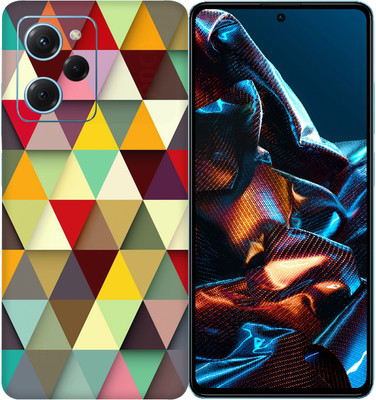 SkinoMania POCO X5 Pro 5G Mobile Skin(Multicolor Colorfull-Tringle)