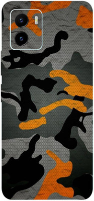 BUGGU VIVO Y15C Mobile Skin(Camouflage Military Orange Skin With High Matte Finish.)