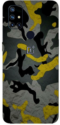 TJ CREATION OnePlus Nord N10 5G Mobile Skin(Ultra Super Camouflage Yellow Skin With High Matte Finish.)