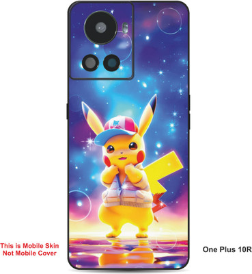 VYBE The Smart Choice One Plus 10R Pikachu Embossed Mobile Skin(Butterfly Blue 24)