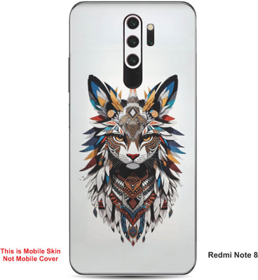 VYBE The Smart Choice Redmi Note 8 Cat Embossed Mobile Skin(Multi Colour 15)