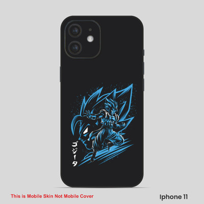VYBE The Smart Choice iPhone 11 Goku Embossed Mobile Skin(Deep Coffee 20)