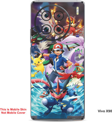 VYBE The Smart Choice Vivo X90 Pokemon Embossed Mobile Skin(MultiColour B14)