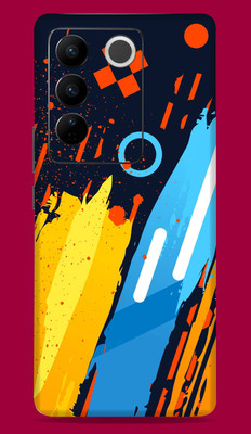 SkinoMania Vivo V27 Pro 5G Mobile Skin(Multicolor Colorful Pattern)
