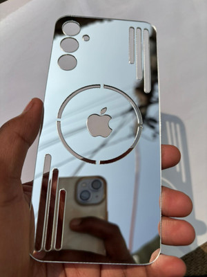 TWUAOP SAMSUNG GALAXY A14 5G ACRYLIC MIRROR BACK PANNEL MERO APPLE Mobile Skin(Silver)
