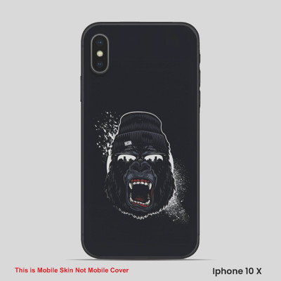 VYBE The Smart Choice iPhone 10X Horror Mobile Skin(Baltic Black, Charcoal Grey 3)