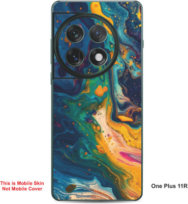 VYBE The Smart Choice One Plus 11R Art Embossed Mobile Skin(Denim A12)