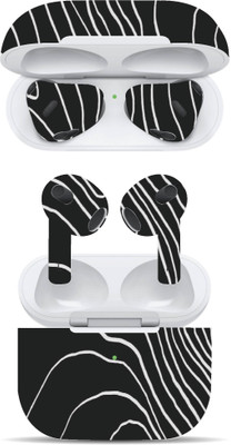 VYBE The Smart Choice Apple Airpods 3rd Generation Abstract Mobile Skin(Multi Colour B45)