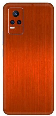 Vcare GadGets Vivo Y21e 5 G Mobile Skin(Orange Brushed)