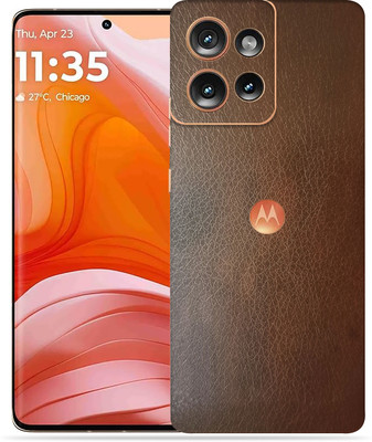 OggyBaba Moto Edge 50 Mobile Skin(Brown Leather)