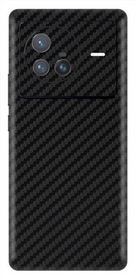 Vcare GadGets X80 5G Fiber Carbon Black Back Side Premium Mobile Skin(Fiber Carbon Black)