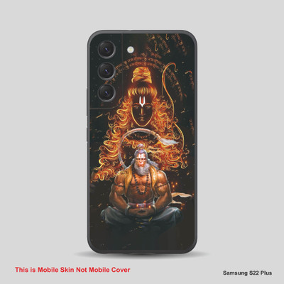 VYBE The Smart Choice Samsung S22 Plus Hanuman Embossed Mobile Skin(Multicolor579)