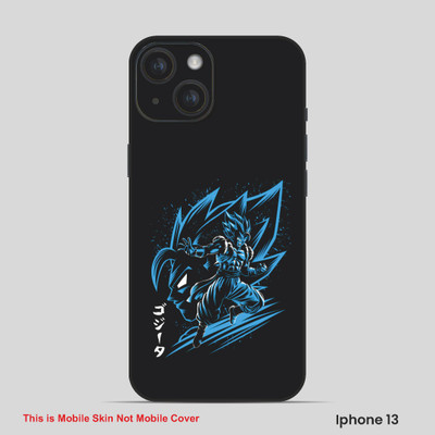 VYBE The Smart Choice iPhone 13 Goku Embossed Mobile Skin(Deep Coffee 14)