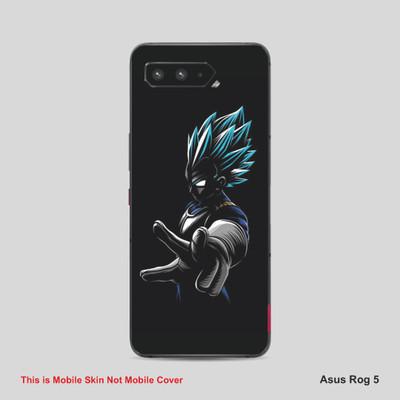 VYBE The Smart Choice Asus Rog 5 Goku Mobile Skin Mobile Skin(Alabaster Black B11)