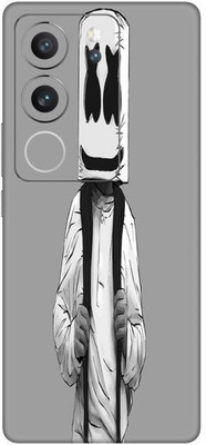 Vcare GadGets Black Eyes White Cloth Vivo V29 5G Mobile Skin(Multicolor)