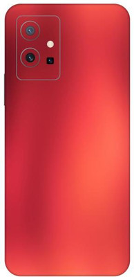 Vcare GadGets Shining Mirror Red vivo T1 5G Mobile Skin(Shining Mirror Red)
