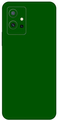 Vcare GadGets Green Glossy vivo Y75 5G Mobile Skin(Green Glossy)