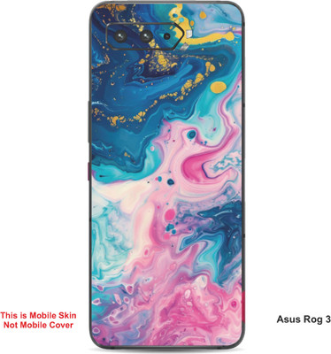 VYBE The Smart Choice Asus Rog 3 Abstract Embossed Mobile Skin(Bubble Gum 1)