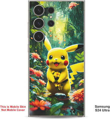 VYBE The Smart Choice Samsung S24 Ultra Pikachu Embossed Mobile Skin(Light Tan 15)